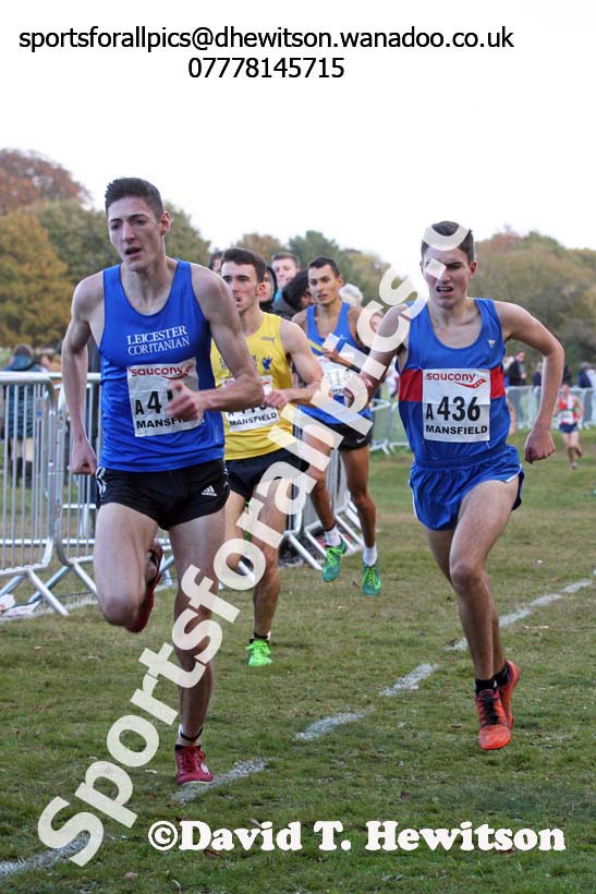 Junior men, 2016 National Cross Country Relays, Berry Hill Park, Mansfield. Photo: David T. Hewitson/Sports for All Pics